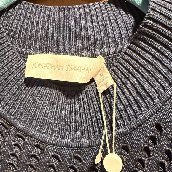 NWT Jonathan Simkhai Chelle Fringed Pointelle Knit Dress
Size S - Picture 4 of 7